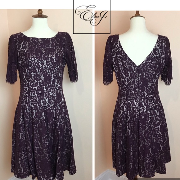 Eliza J Dresses & Skirts - ELIZA J Fit & Flare Floral Lace Dress